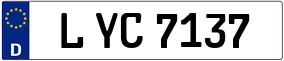 Trailer License Plate